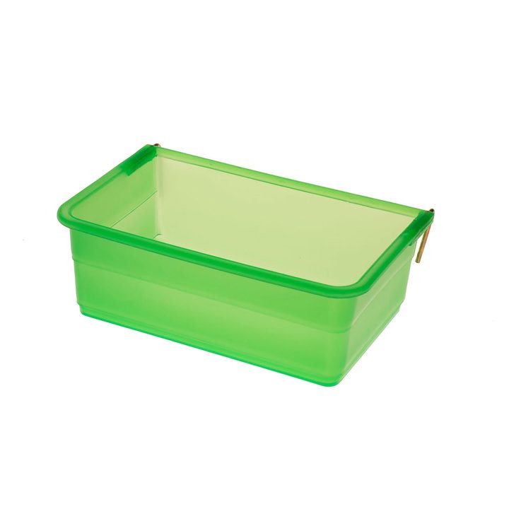 Eton Green Plastic Hook on Rectangle Cup with Metal Hooks