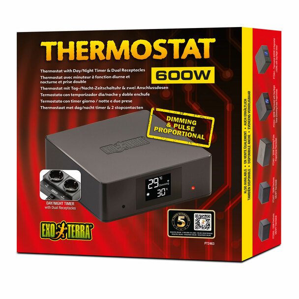 Exo Terra Thermostat with Dual Receptacles