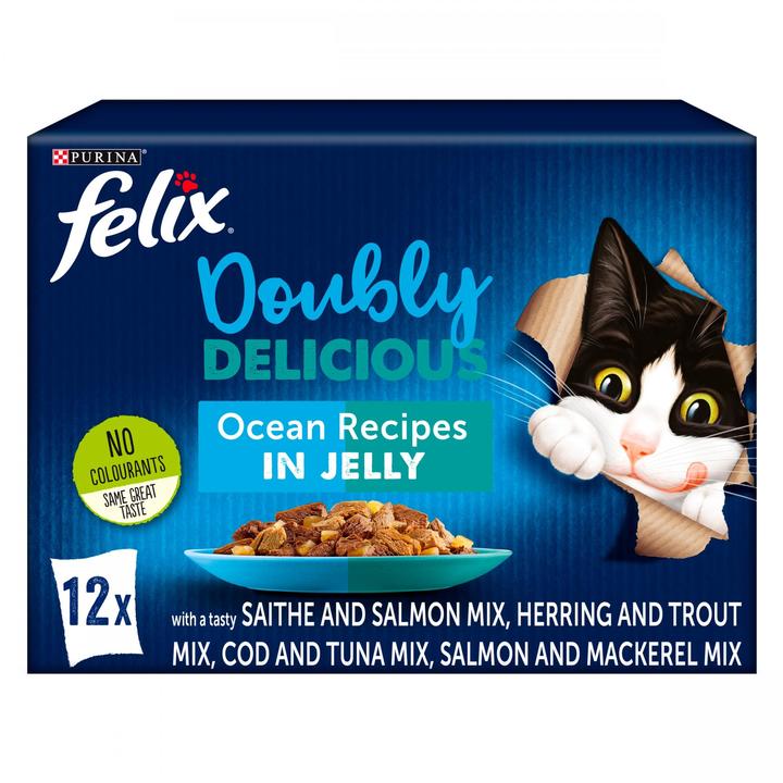 Felix Doubly Delicious Ocean Recipes Cat Food