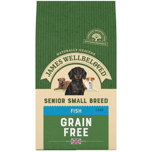James Wellbeloved Fish Grain Free Small Breed Senior Dog Food