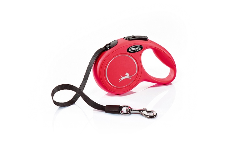Flexi New Classic Tape Dog Lead 3m Red
