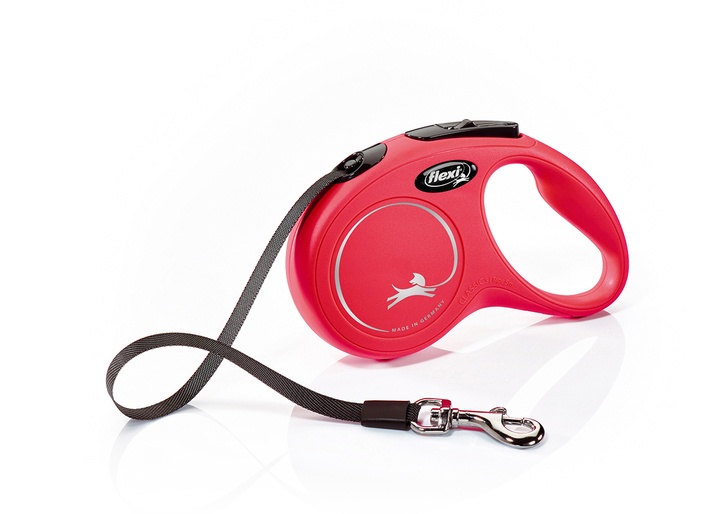 Flexi New Classic Tape Dog Lead 5m Red