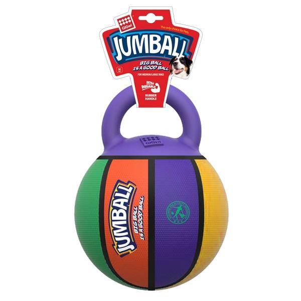 Gigwi 'Jumball ' Multi-coloured Basketball Ball With Rubber Handle
