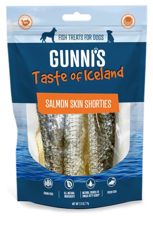 Gunni's Salmon Skin Shorties Dog Treats