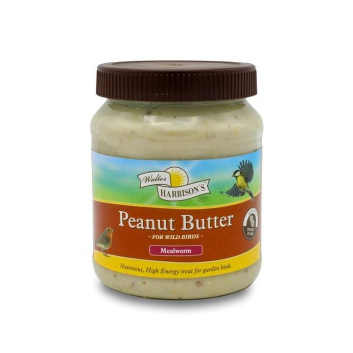 Harrisons Peanut Butter Jar With Mealworms for Birds