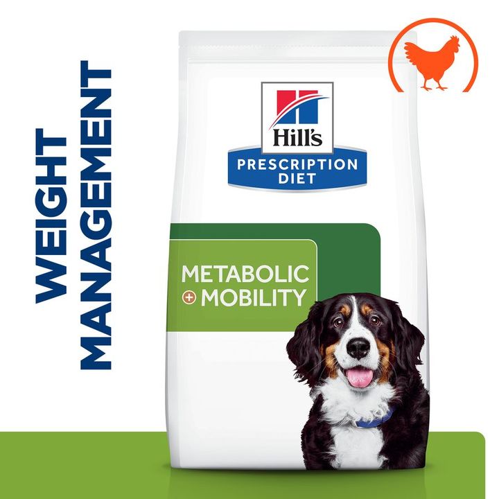 Hill's Prescription Diet Metabolic + Mobility, Weight Management Dog Food with Chicken