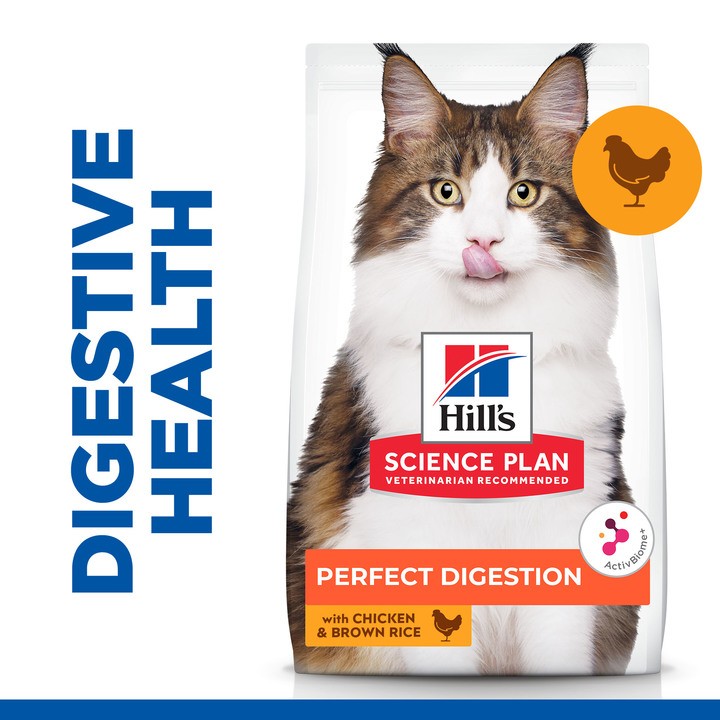 Hill's Science Plan Perfect Digestion Adult 1+ Cat Food with Chicken & Brown Rice