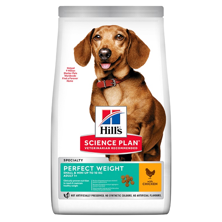 Hill's Science Plan Perfect Weight Small & Mini Chicken Dry Dog Food