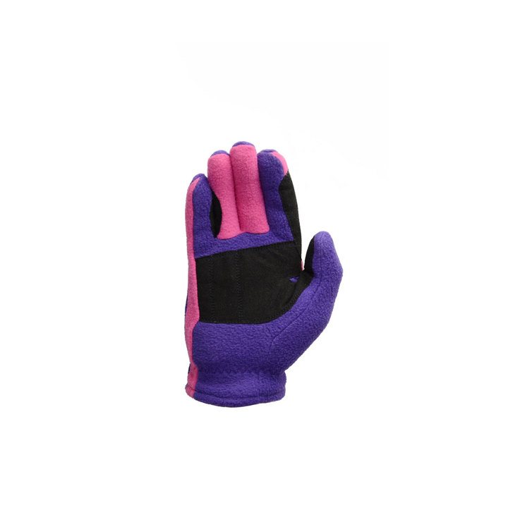Hy Equestrian Children's Purple & Pink Fleece Riding Gloves