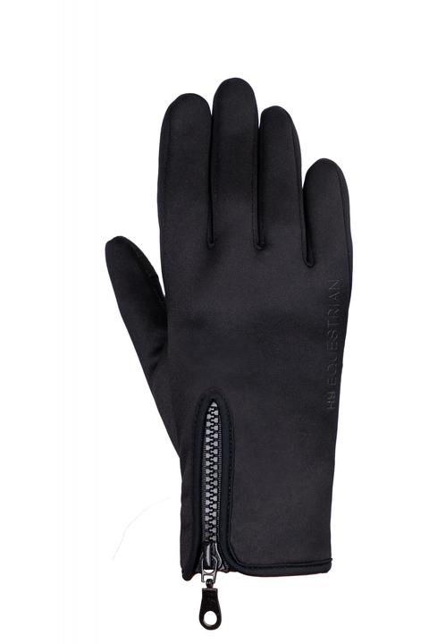 Hy Equestrian Stalactite Zip Riding and General Gloves Black