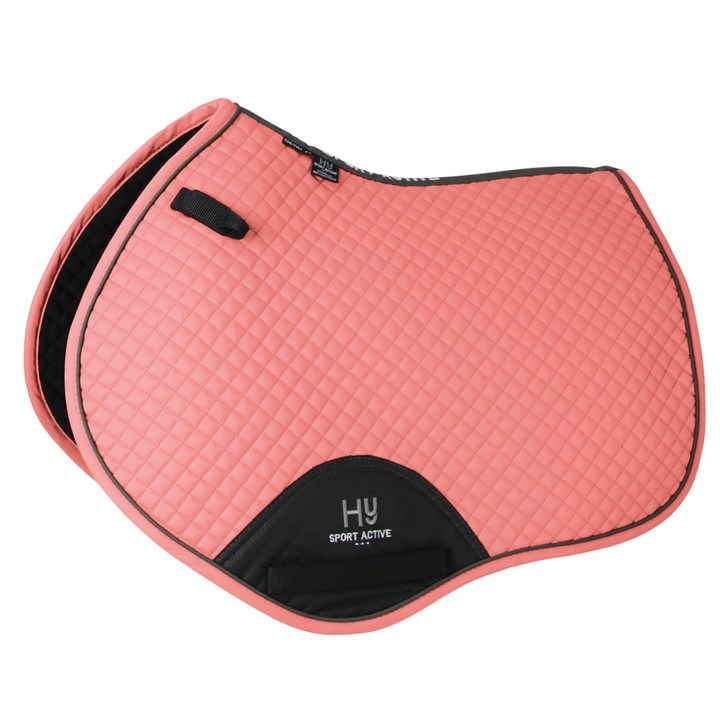 Hy Sport Active Close Contact Saddle Pad Coral Rose