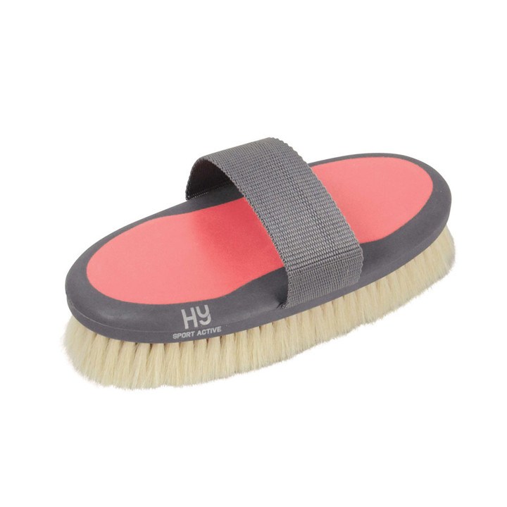 Hy Sport Coral Rose Active Goat Hair Body Brush