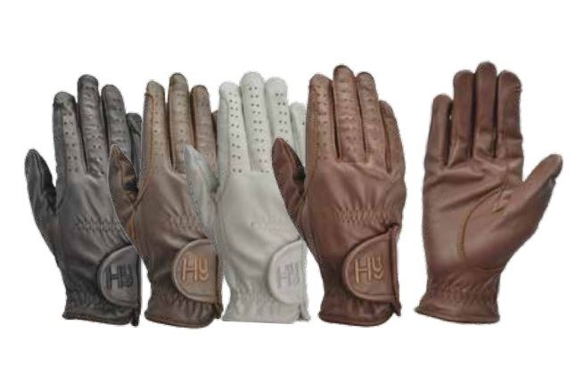 Hy5 Leather Horse Riding Gloves