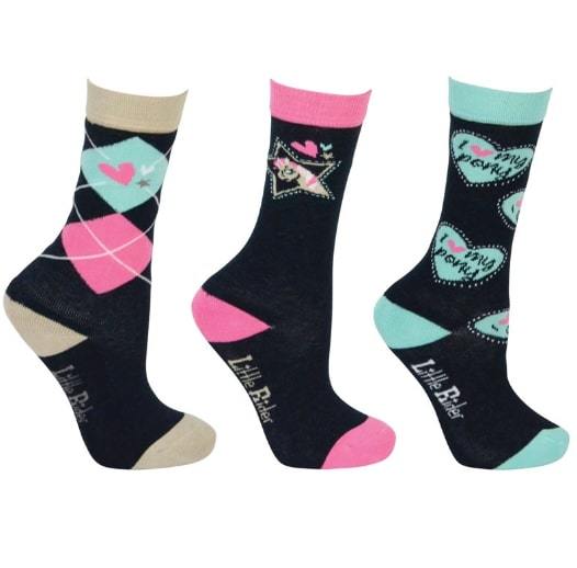 I Love My Pony Collection Children's Socks by Little Rider