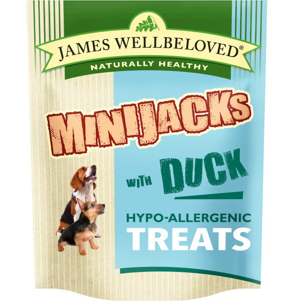 James Wellbeloved Duck Minijacks Dog Treats