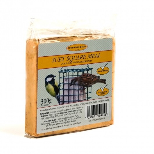 Johnson & Jeff Suet Square Meal With Mealworms