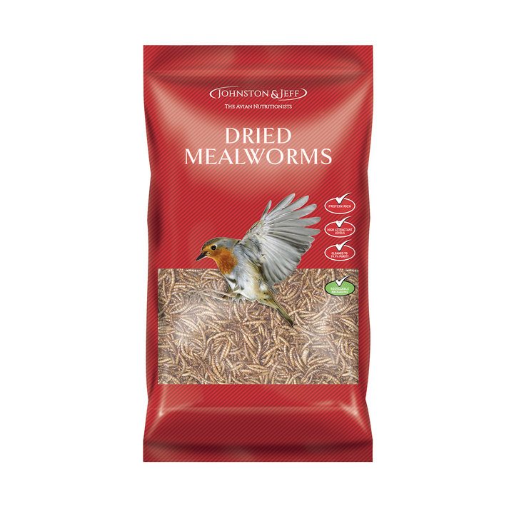Johnston & Jeff Dried Mealworms for Birds