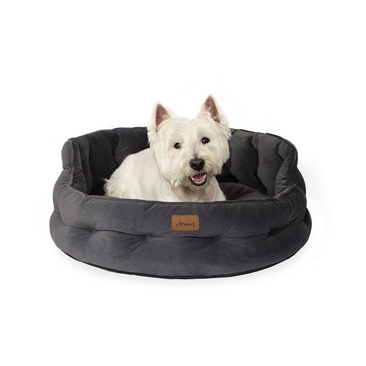 Joules Chesterfield Grey Pet Bed