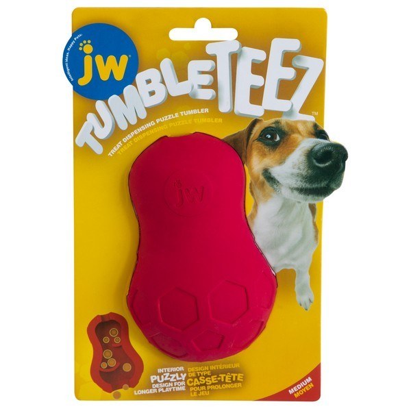 Jw Tumble Teez Treat Toy Red