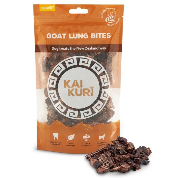 Kai Kuri Air-dried Goat Lung Bites Dog Treat