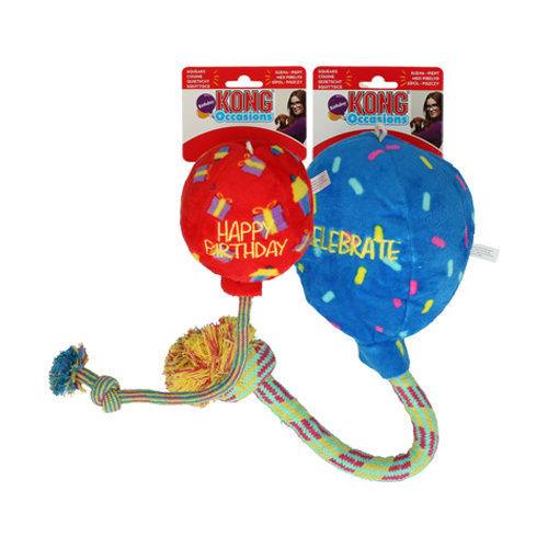 KONG Occasions Birthday Balloon Dog Toy