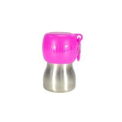 KONG H2O Stainless Steel Dog Bottle Pink