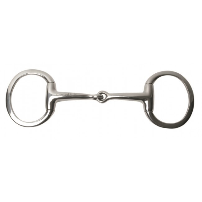 Korsteel Featherweight Thin Mouth Jointed Flat Ring Eggbutt Snaffle