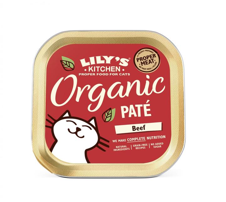 Lily's Kitchen Complete Organic Beef Paté Cat Food