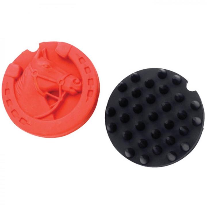 Lincoln Horse Head Rubber Curry Comb