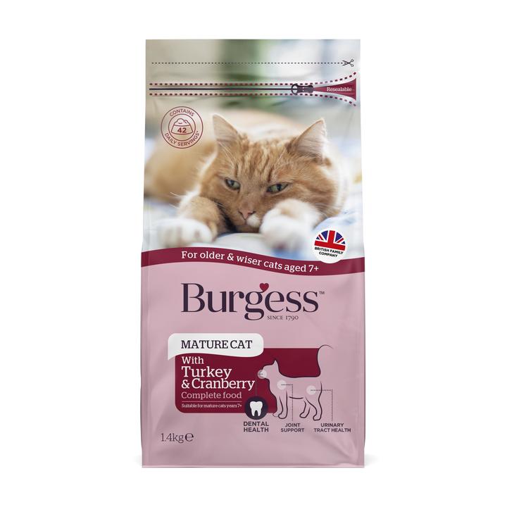 Burgess Turkey & Cranberry Mature Cat Food