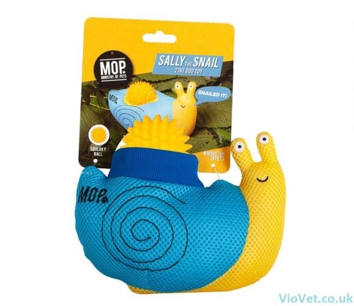 Ministry Of Pets Sally The Snail 2 in 1 Dog Toy