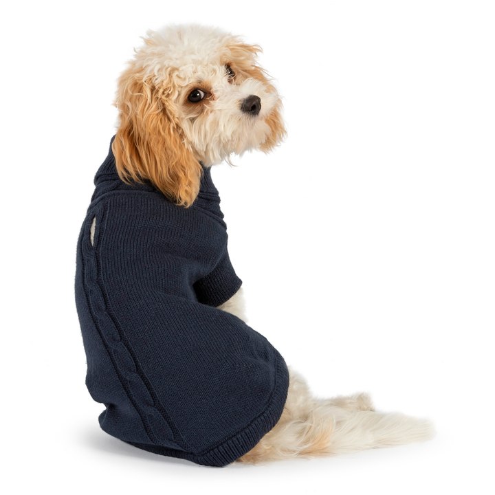 Muddy Paws Cable Knit Dog Jumper