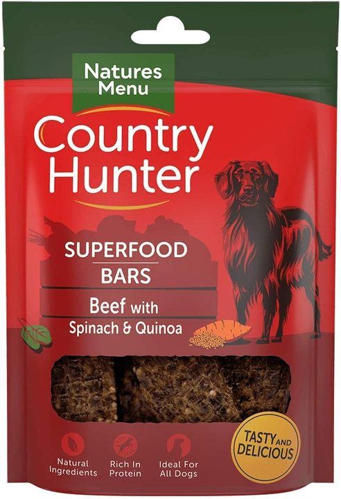Natures Menu Country Hunter Beef, Spinach & Quinoa Superfood Bars