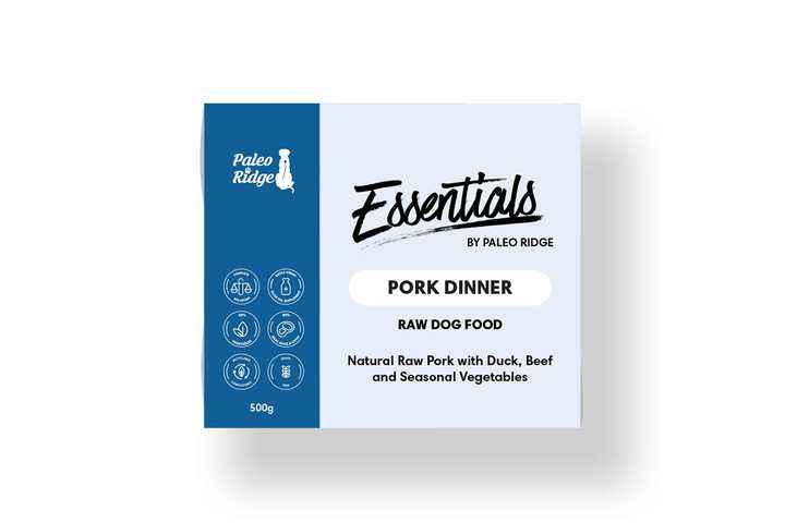 Paleo Ridge Essentials Raw Pork Dinner Dog Food