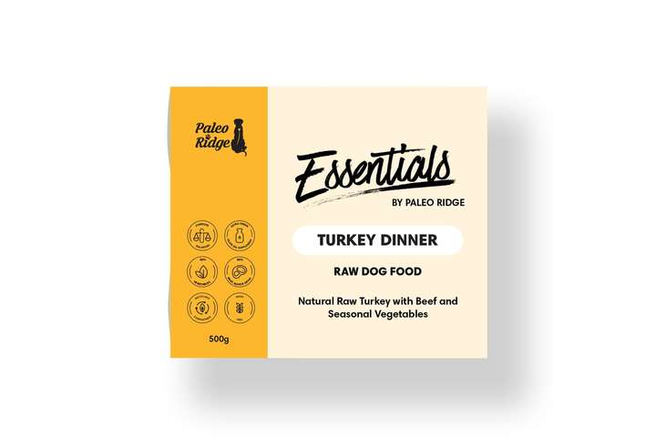 Paleo Ridge Essentials Raw Turkey Dinner Dog Food