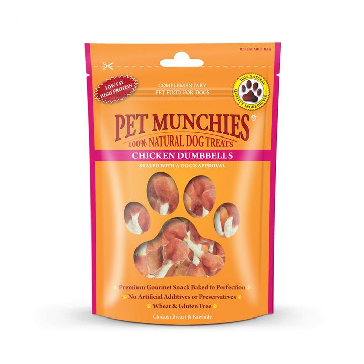 Pet Munchies Natural Dog Treats Chicken Dumbbells