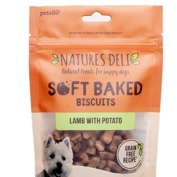 Petello Natures Deli Grain Free Soft Baked Lamb With Potato Treat for Dogs