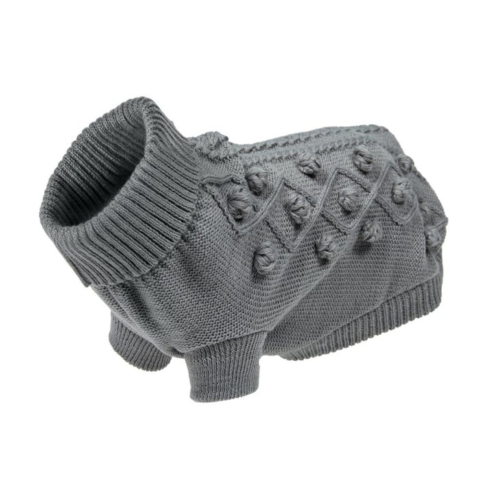 Petface Grey Knitted Dog Sweater