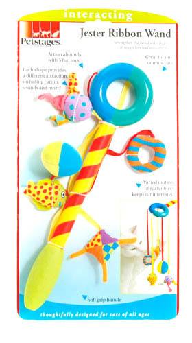 Petstages Jester Ribbon Wand Cat Toy