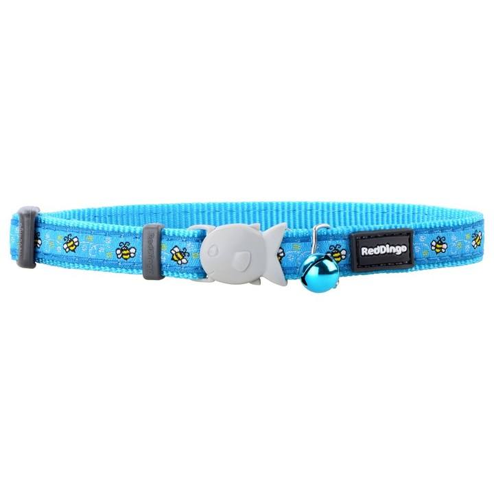 Red Dingo Bumble Bee Turquoise Cat Collar