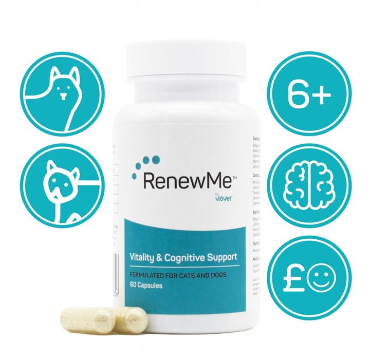 RenewMe™ Vitality & Cognitive Support Capsules for Cats & Dogs