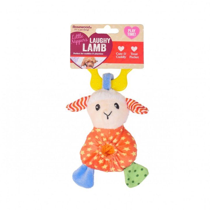 Rosewood Little Nippers Laughy Lamb Dog Toy