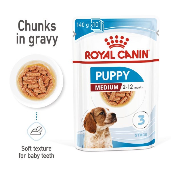 ROYAL CANIN® Medium Puppy Food in Gravy