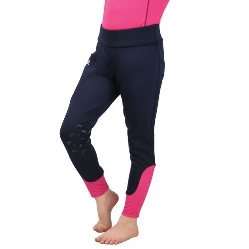 Sara Riding Tights By Little Rider Navy/Pink
