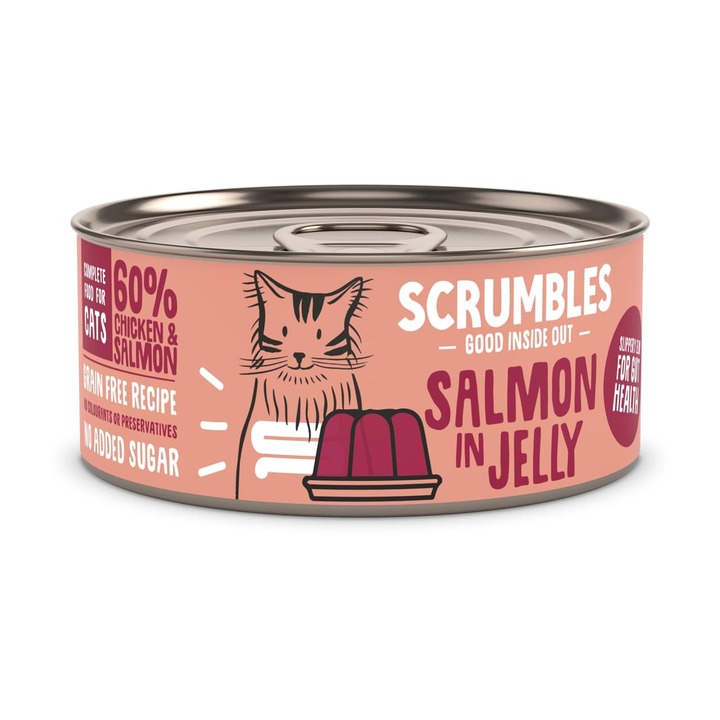 Scrumbles Salmon in Jelly Cat Food