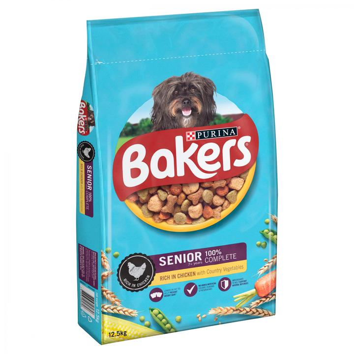 Bakers Senior Dry Dog Food Chicken and Veg