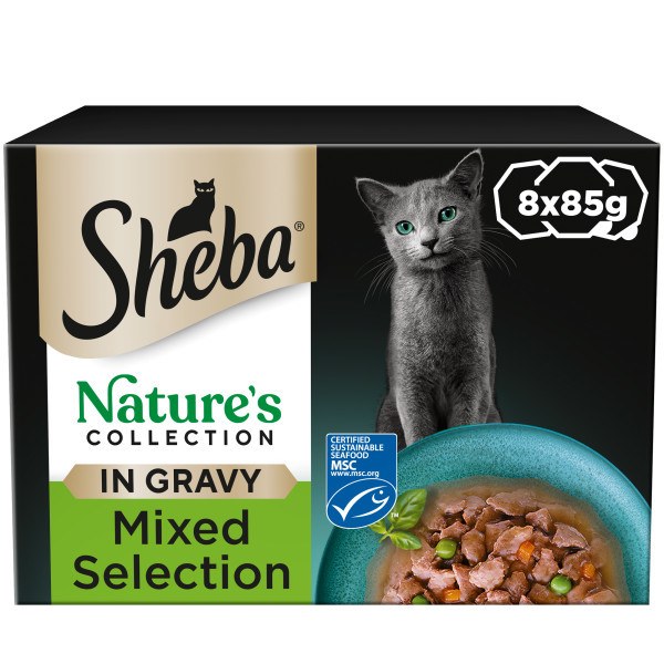 Sheba Nature’s Collection Cat Trays Mixed Selection in Gravy