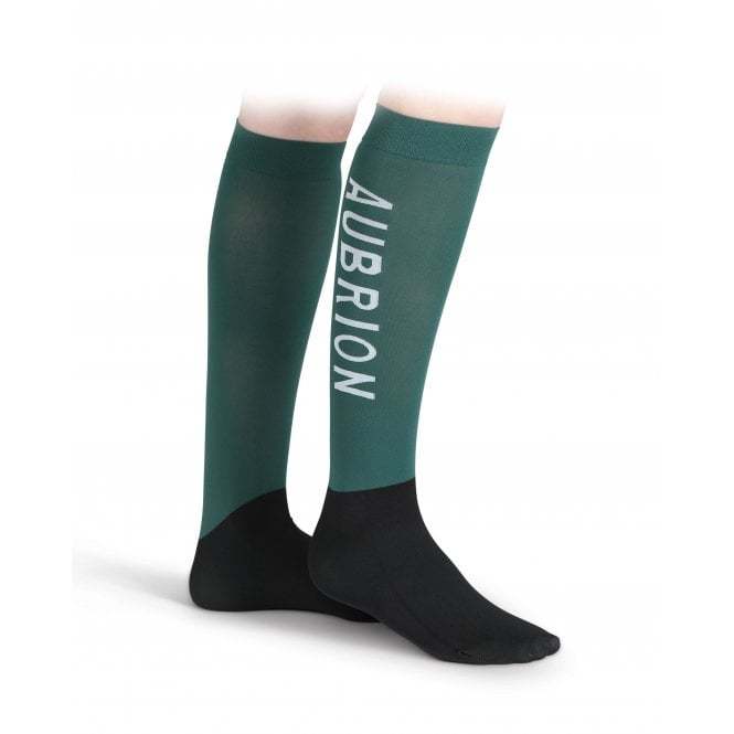 Shires Aubrion Womens Abbey Socks Green