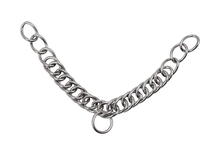 Shires Double Link Curb Chain Stainless Steel