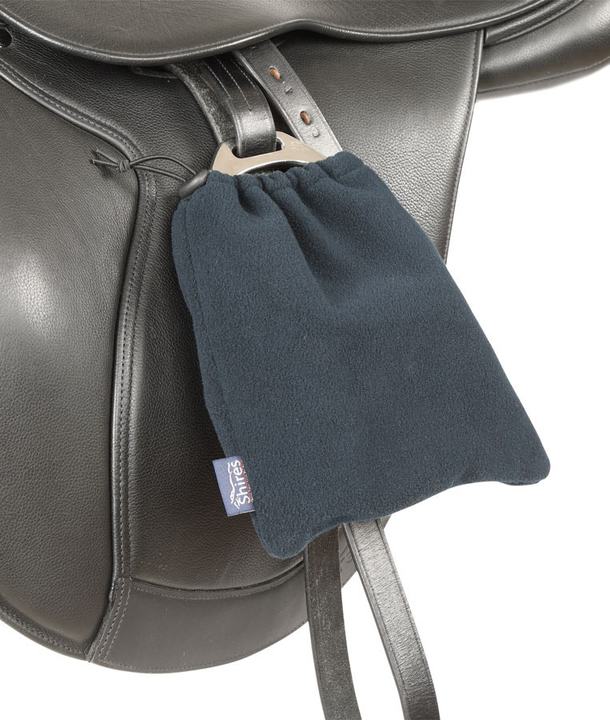 Shires Fleece Stirrup Covers Navy